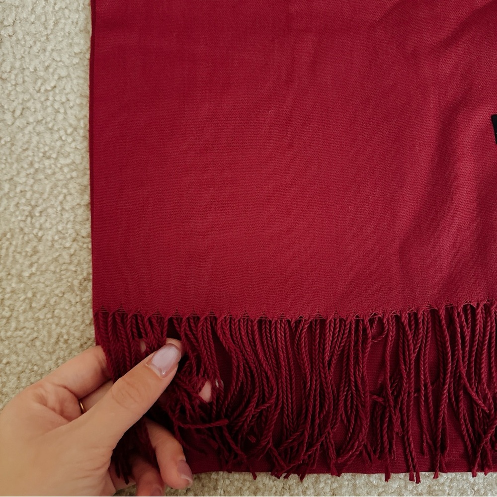 Red Fringe Scarf